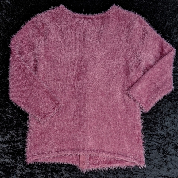 New York & Company Dark Magenta Fuzzy Cardigan - Picture 2 of 4